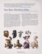 Humblewood Beta: Marshfoot Gallus & Bard College of Courtly Jests (PDF)