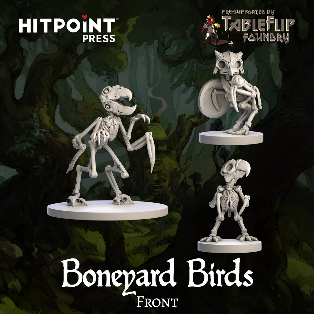 Humblewood: Boneyard Birds Bundle - (Digital Miniature STL)