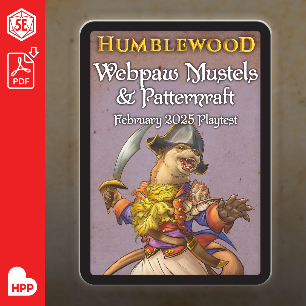 Humblewood Beta: Webpaw Mustel & Patternraft (PDF)