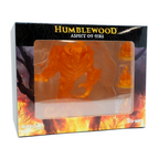 Humblewood Aspect of Fire product packaging with fiery design