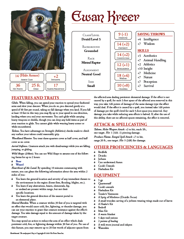 Humblewood: The Wakewyrm's Fury (PDF)