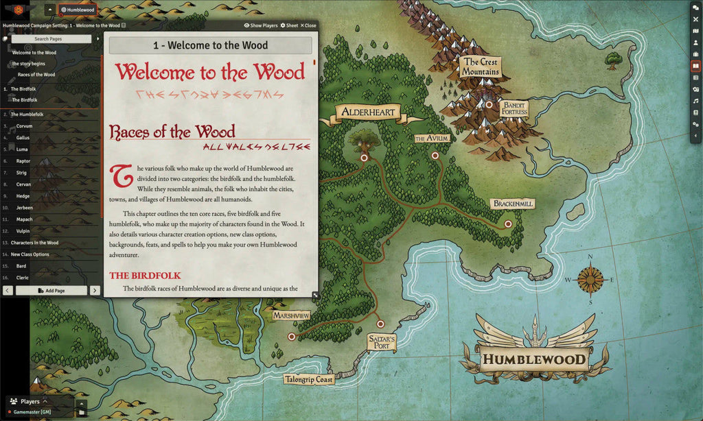 Humblewood Campaign Setting - 5e D&D (Foundry VTT Key)
