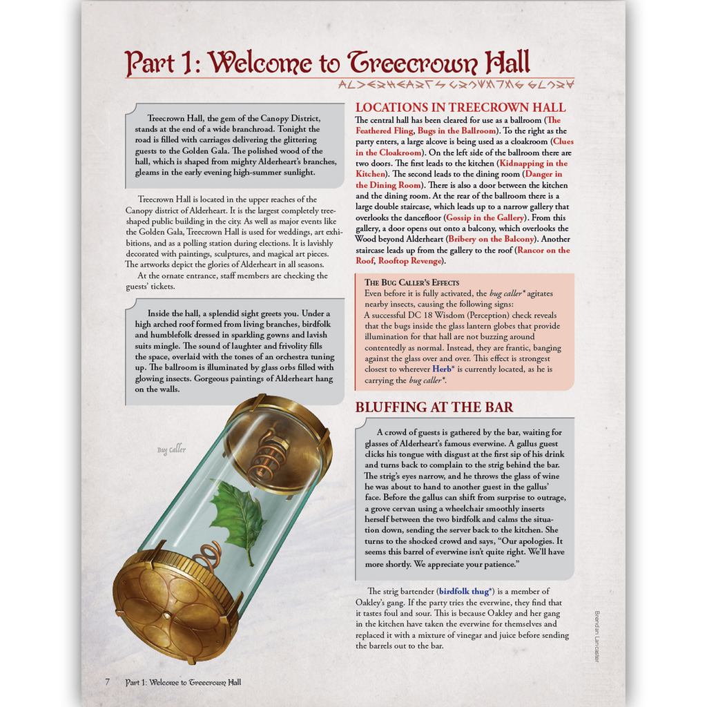 Humblewood: Panic at the Golden Gala (PDF)