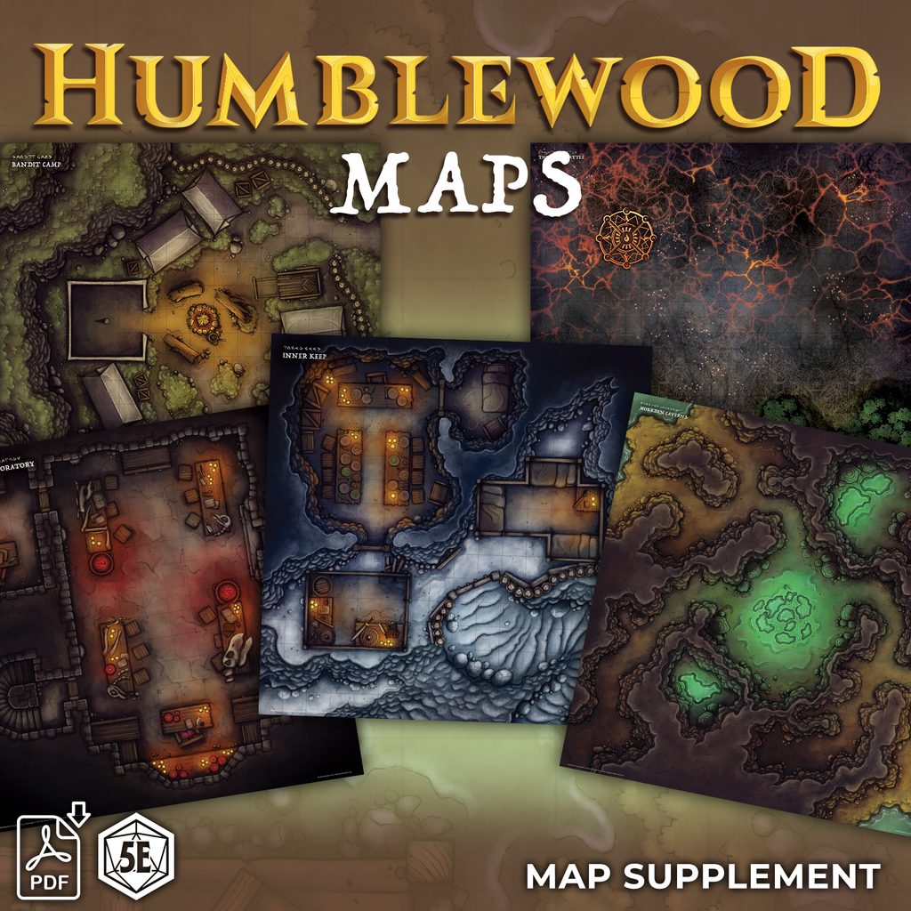 Humblewood: Digital Maps (PDF, PNG, JPEG)
