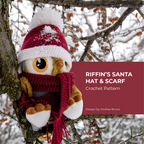 Humblewood - Riffin's Santa Hat & Scarf - Crochet Pattern (PDF)